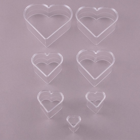 Herzformen mit Diversen-Größen  Kekse Fondant Ausstecher - Herzformen-mit-diversen-Größen - Mytortenland